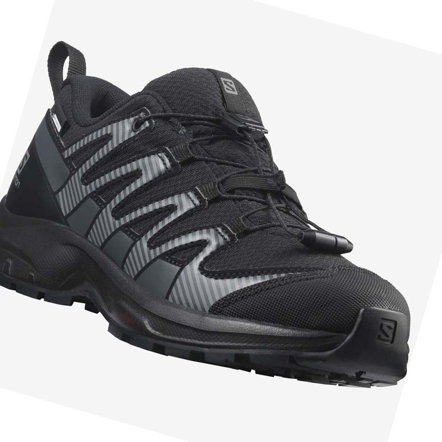 Salomon XA PRO V8 CLIMASALOMON™ WATERPROOF Túracipő Gyerek Fekete | HU 3586VRW